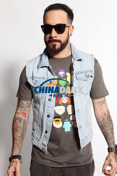 中國日報網獨家寫真：后街男孩抵京準備開唱 五子拼帥