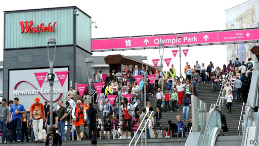 英國華人看奧運：西田百貨看奧運