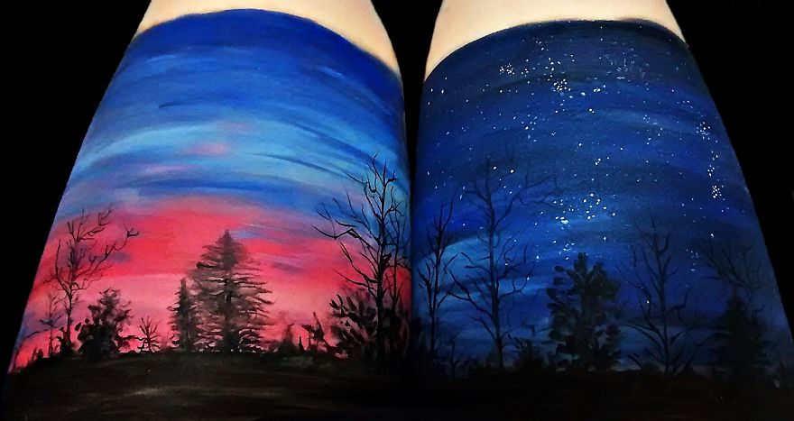 巴西藝術家創作精美人體彩繪