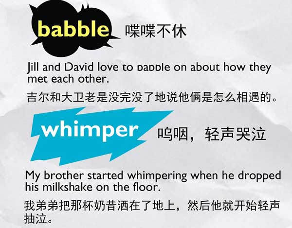英語(yǔ)象聲詞—人類(lèi)聲音篇