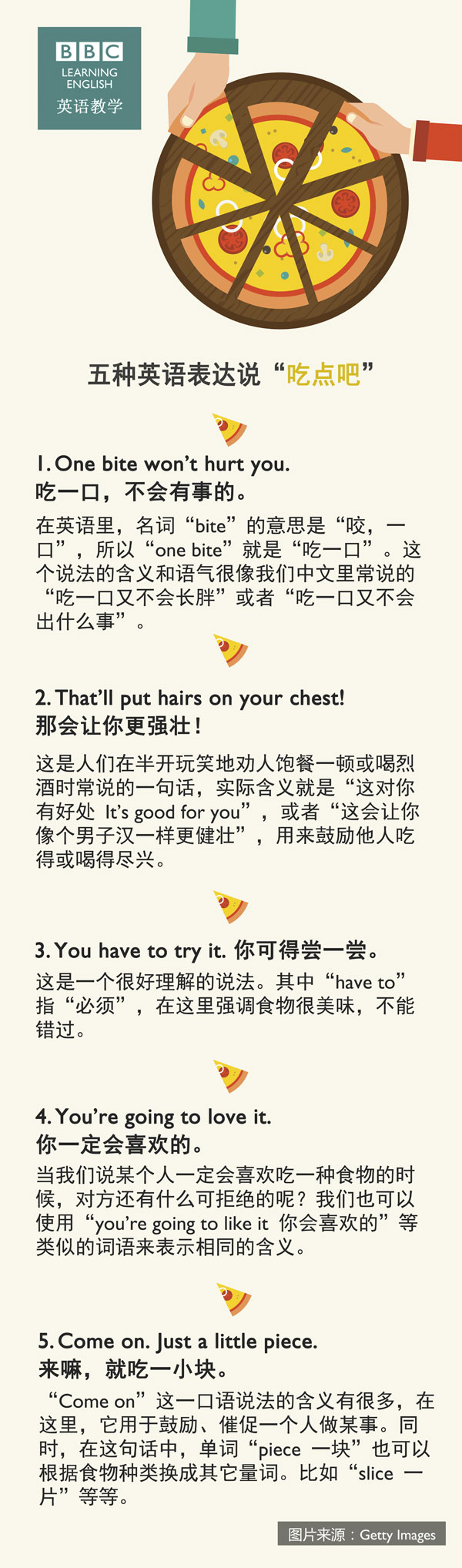五種英語表達(dá)說“吃點吧”