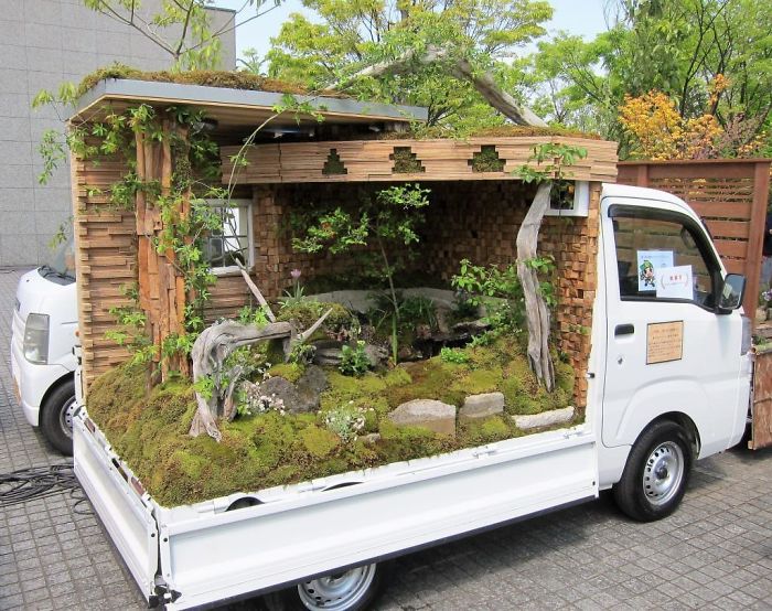 輪子上的風(fēng)景：卡車(chē)上的“后花園” 哪一個(gè)最美？（組圖）