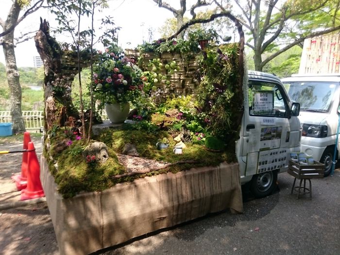 輪子上的風景：卡車上的“后花園” 哪一個最美？（組圖）