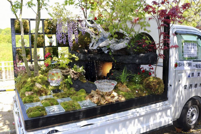輪子上的風(fēng)景：卡車上的“后花園” 哪一個(gè)最美？（組圖）