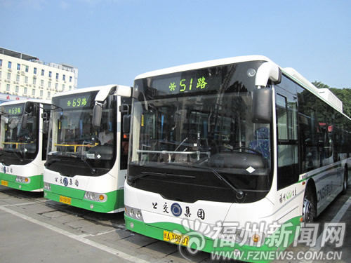 CNG公交車榕城“首秀”　年內(nèi)將會(huì)陸續(xù)投用150輛