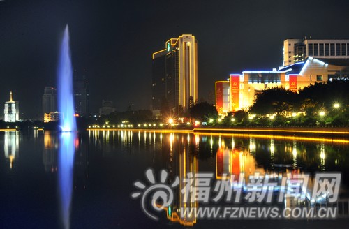 榕城燈光夜景璀璨“醉”人
