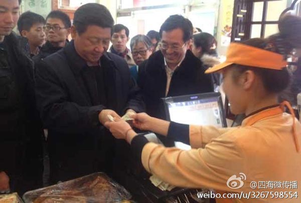 習近平買包子，海外網友熱情點贊
