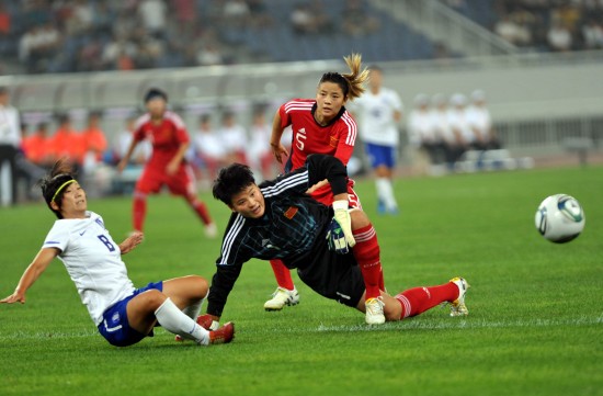 奧運(yùn)會(huì)女足亞洲區(qū)預(yù)選賽：中國(guó)首戰(zhàn)平韓國(guó)