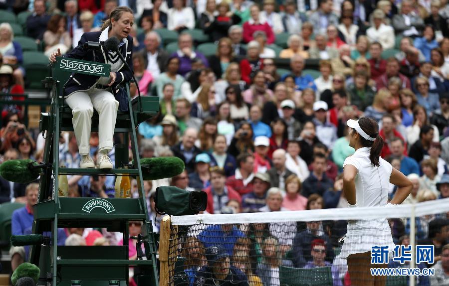 溫網：李娜1:2負拉德萬斯卡 無緣女單四強