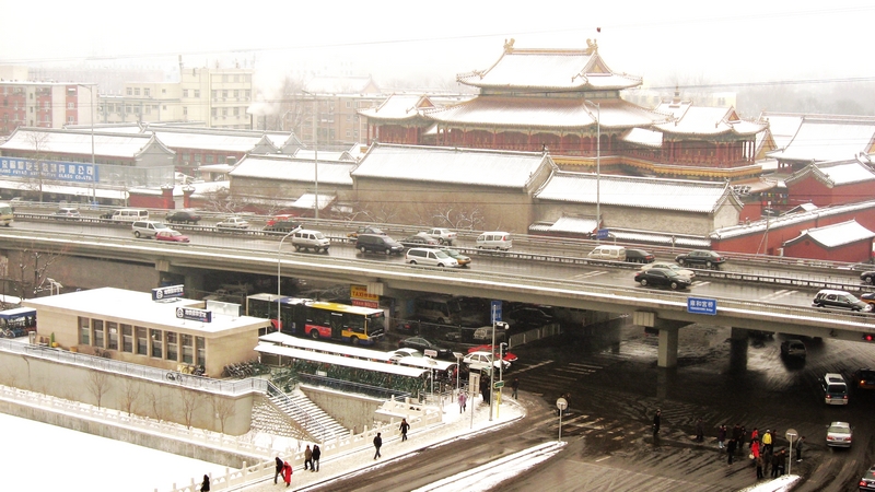 Snow-covered Lama Temple