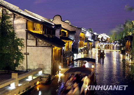 水鄉(xiāng)夜色入畫(huà)圖[圖]