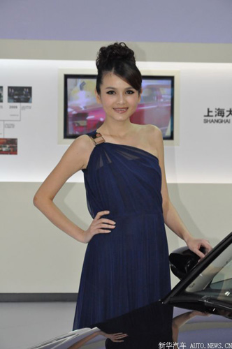廣州車展上的美女車模